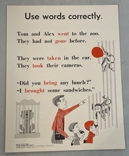 Poster vintage scuola classe