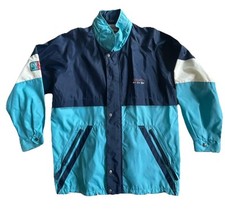 Giacca vela vintage anni 90 REGATTA SPORT color block vento impermeabile cappuccio zip