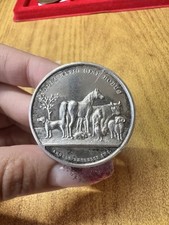 MEDAGLIA SOCIETÀ ZOOTECNICA TORINO CONCORSO SAVIGLIANO 1891 ARGENTO SS