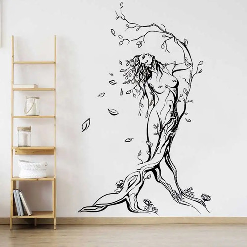 Adesivo murale sagoma ragazza