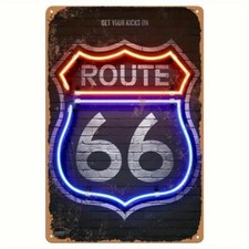 Insegna Targa Vintage Route 66