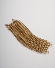 Bracciale donna dorato maglia