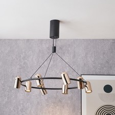 Lampada a sospensione oro rosa