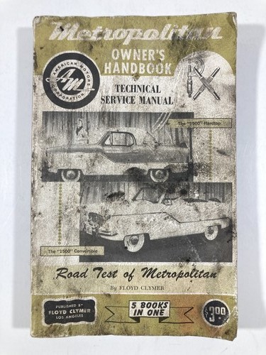 Metropolitan owner manual - metropolitan, owner's