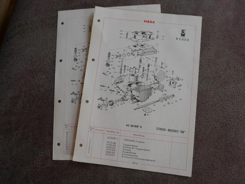 Weber piano carburatore - piano, liste