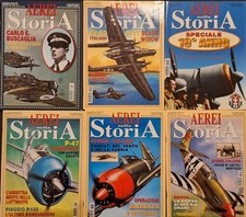 Aerei nella storia - 2008 Riviste Delta Editrice completo dal n.58 al n.63