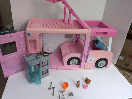 Barbie camper with accessories - barbie,