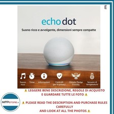 Echo Dot 5° Gen – Altoparlante intelligente Wi-Fi/Bluetooth Bianco - SIGILLATO