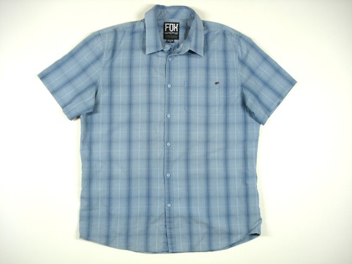 Camicia blu volpe quadri - volpe, a