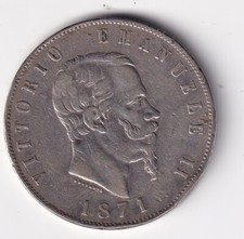 VITTORIO EMANUELE II 5 LIRE