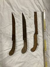 Set 3 seghe vintage da falegname