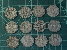 Lotto 12 monete 20 cent centesimi 1918 1919 esagono