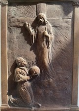 PLACCHETTA BRONZO GIUBILEO ANNO SANTO 1933 PAPA PIO XI CHIEDE PACE PER IL MONDO