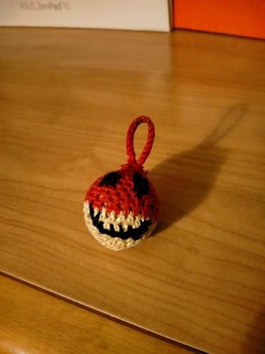 Portachiavi uncinetto smiley - portachiavi,