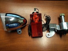 Kit Fanale / Faro Anteriore + Posteriore + Dinamo DX Bici Graziella - Olanda - R