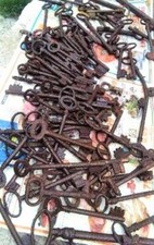 varie CHIAVE,grandi chiavi antica in ferro. Ferro Clef Key Schlüssel Cle Lock Pa
