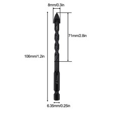 Trapano triangolare lega