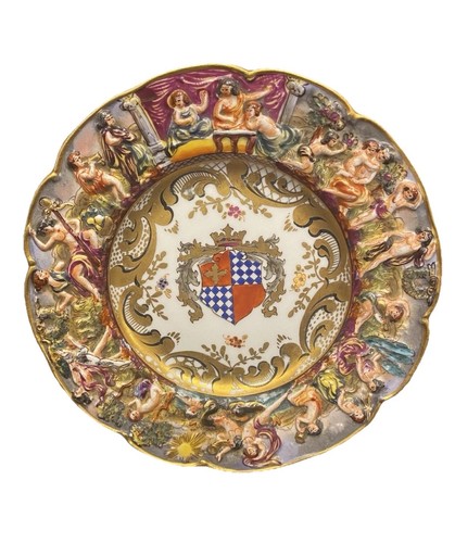 Antico piatto porcellana - piatto, in