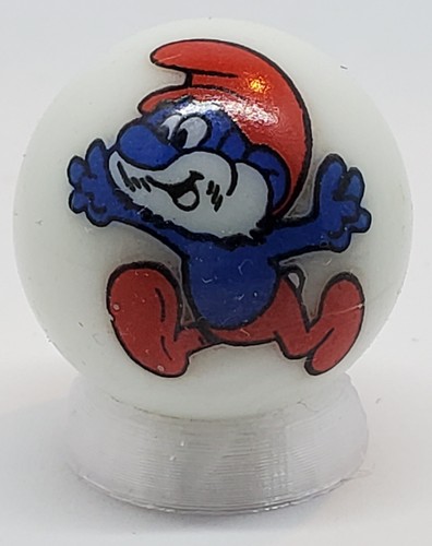 Papa puffo vetro logo marmo - vetro,