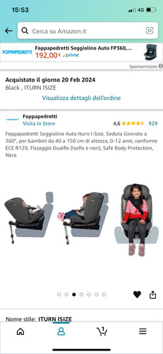 Seggiolone auto foppapedretti - seggiolone,