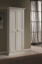 ARMADIETTO LEGNO SCARPIERA 2 ANTE ARTE POVERA COL. BIANCO DISPENSA X SCARPE