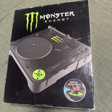 RARA EDIZIONE LIMITATA Monster Energy Numark PT01 Scratch NUOVO CON SCATOLA E MANUALE