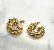 Orecchini a cerchio FENDI Filo