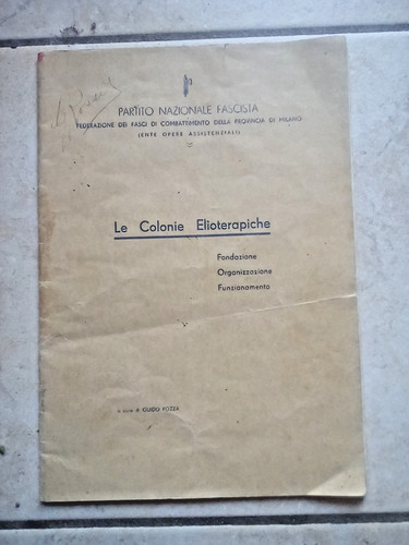 Colonie elioterapiche - le,