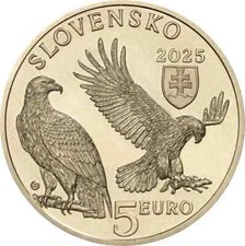 5 EURO SLOVACCHIA dal 2021 al 2024