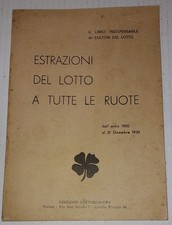 Estrazioni del lotto dal 1900