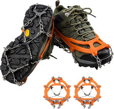 Ramponi Genuine Punte in Acciaio Inox E Silicone Durevole Anti-Slip Ramponi Di G