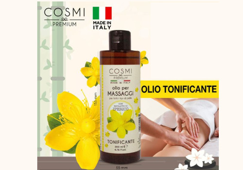 Olio tonificante per massaggi