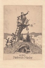 Exlibris Bookplate Radierung