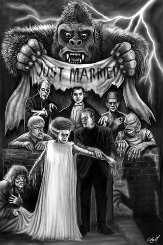 The monsters horror - monsters,