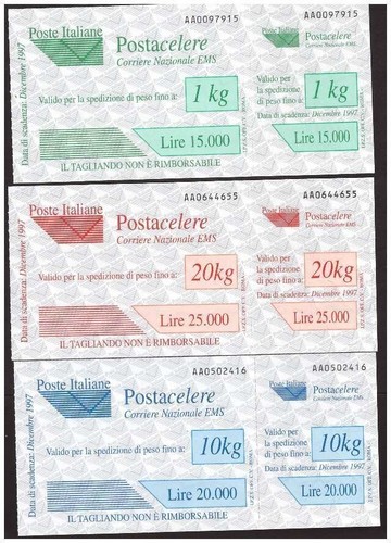 Posta celere 1997 serie - 1997,