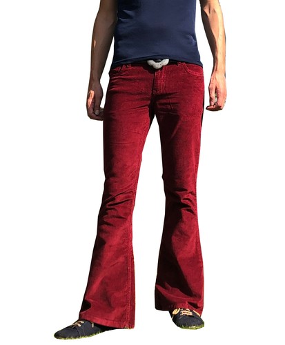 Flares burgundy uomo stretch - burgundy,