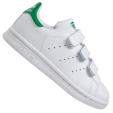 Adidas Originals Stan Smith sneaker bambini scarpe da ginnastica scarpe in pelle bianco verde
