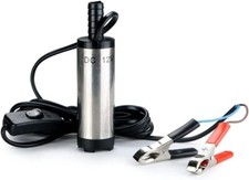 Pompa Sommersa 12V Immersione Travaso Olio Acqua Gasolio Carburante 60W Pumps