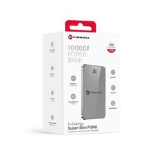 Forcell F10k8 Power Bank 10000mah Mag Safe 15w Usb-c Grey Per Nokia Lumia 920