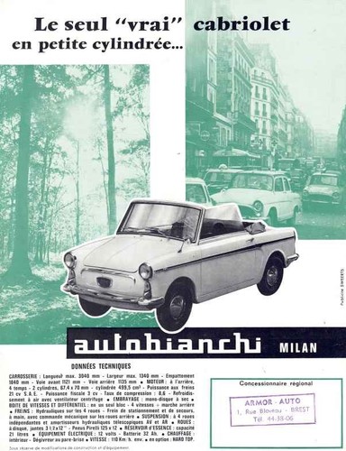 Catalogue brochure autobianchi - brochure,