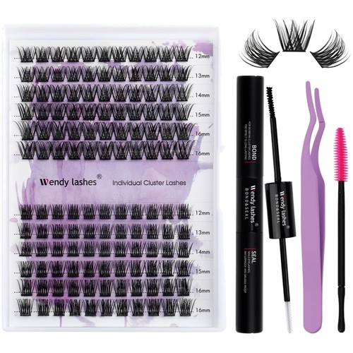 Ciglia finte cluster - , kit