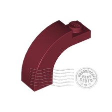 2x LEGO 6005 Arco 1x3x2 Rosso