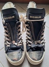 Sneakers Gioselin - Numero 39. Made In Italy - DeLuxe Brand Argento e Borchie 