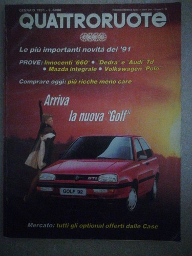Quattroruote gennaio 1991 - -,