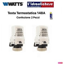 TESTINA TERMOSTATICA BIANCA ATTUATORE WATTS CAZZANIGA 148A NR.2 PEZZI