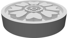 Set Pedine Dama Fiore Loto
