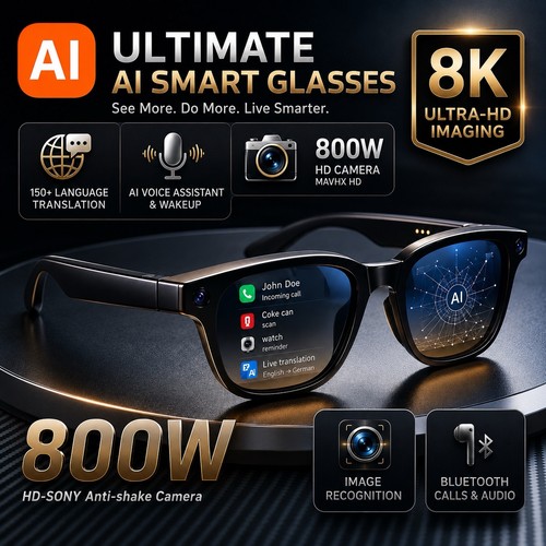 Smart glasses 1080p - ai,