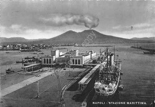Cartolina napoli stazione - cartolina,