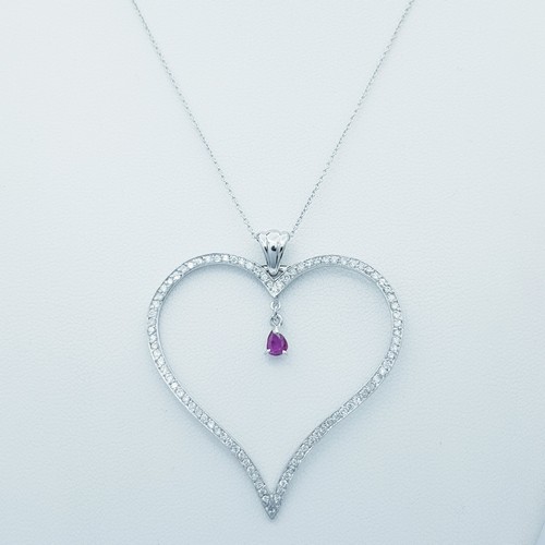 Collana ciondolo cuore - collana,