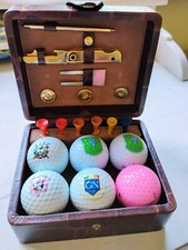 SET DA VIAGGIO GOLF GOLFISTA SCATOLA IN PELLE